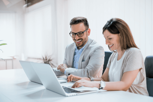 Man Discussing Lead Generation Services