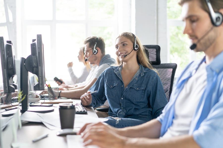 Call center agents.