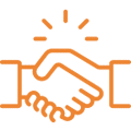 Partner with customer service providers | Icon