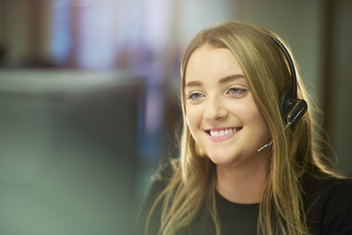 a USA call center agent