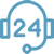 Overflow & 24/7 Support | Icon