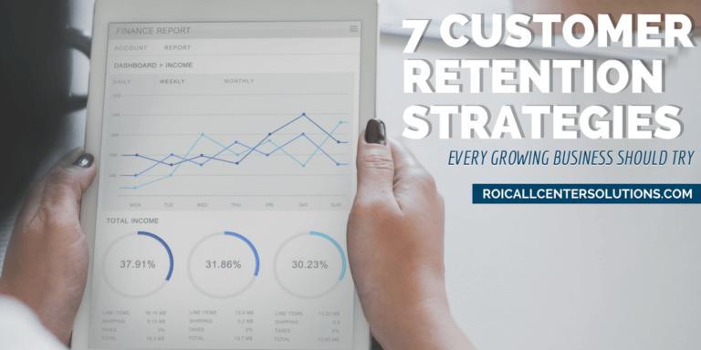 Employee looking at charts and data of customer retention for a business