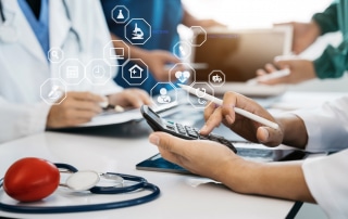 Healthcare professionals use calculators and reports to manage their revenue cycle.